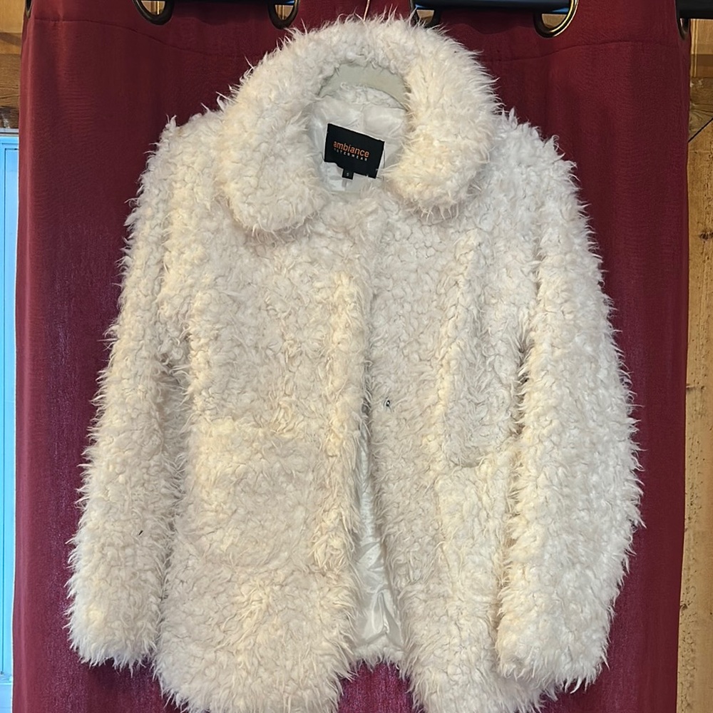 White Faux Fur Jacket